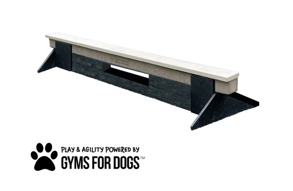 dog park equipment jump balance beam short nutmeg