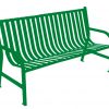 powder coat bench 6 ft Green