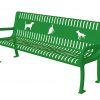 6ft3DogBench ThermoCoated Green