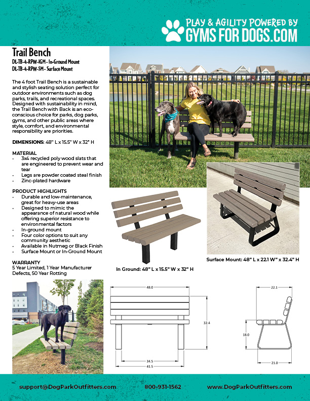 GymsForDogs TrailBench