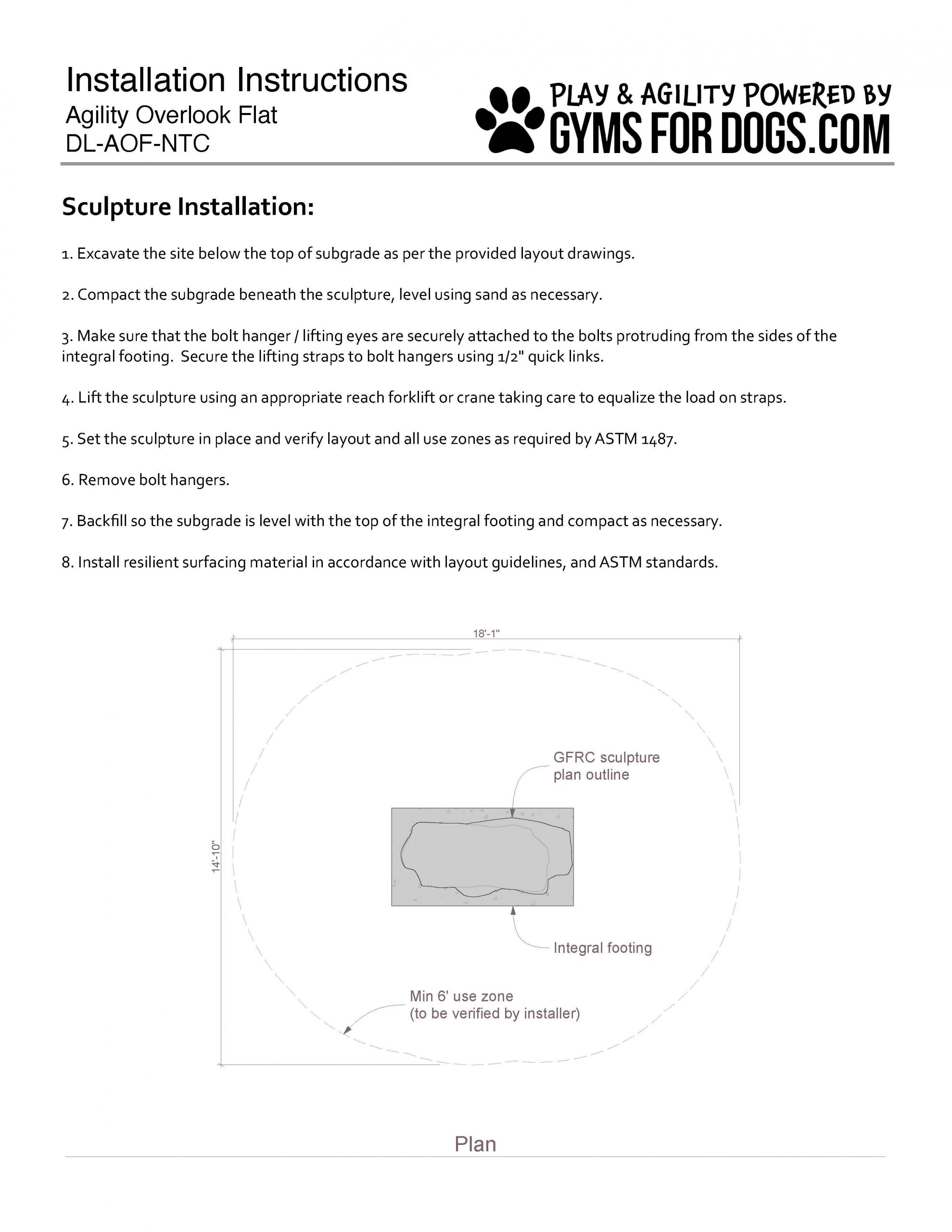 AgilityOverlookFlat Install InteractivePlay GymsForDogs Page 3
