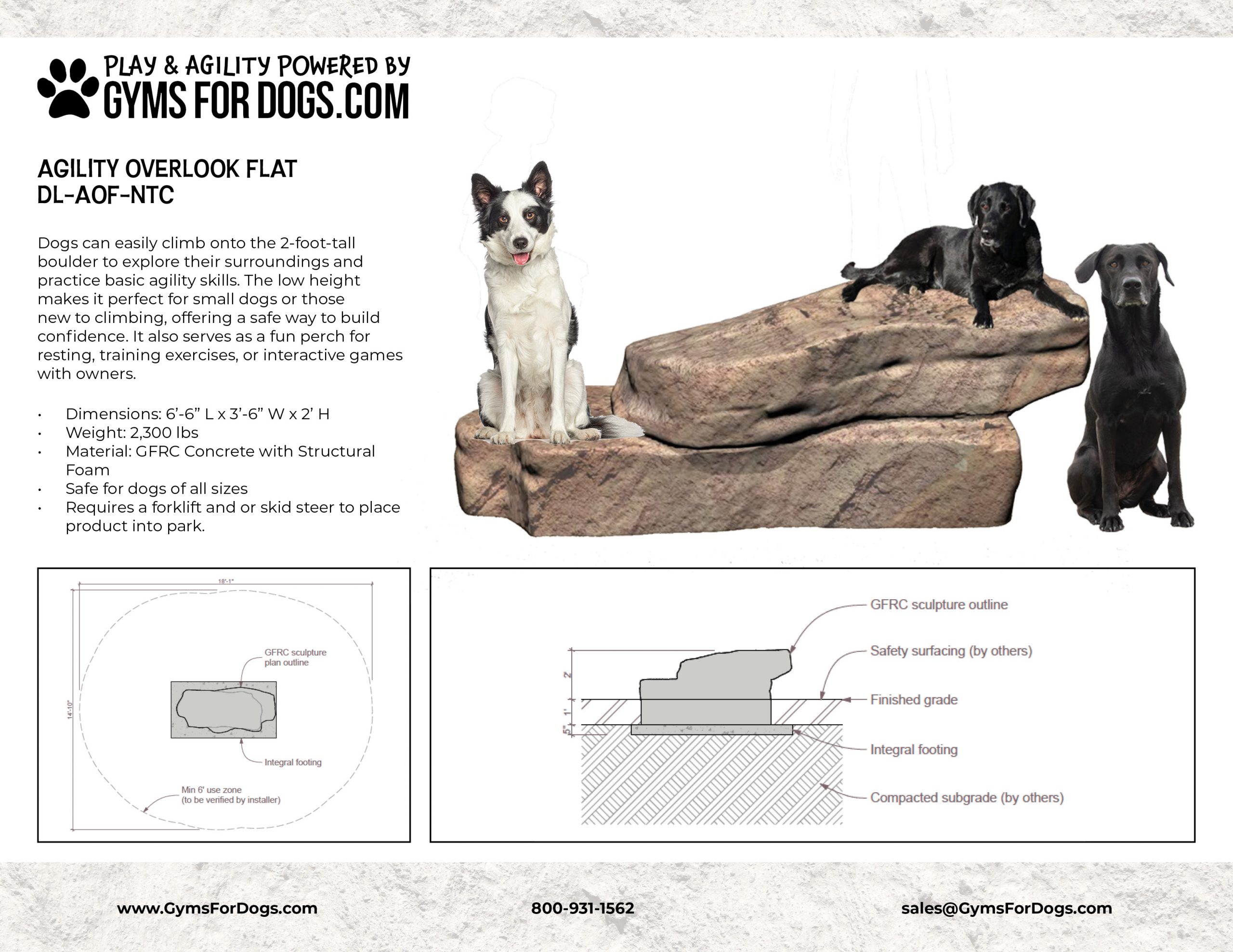 AgilityOverlookFlat NaturalTheme GymsForDogs