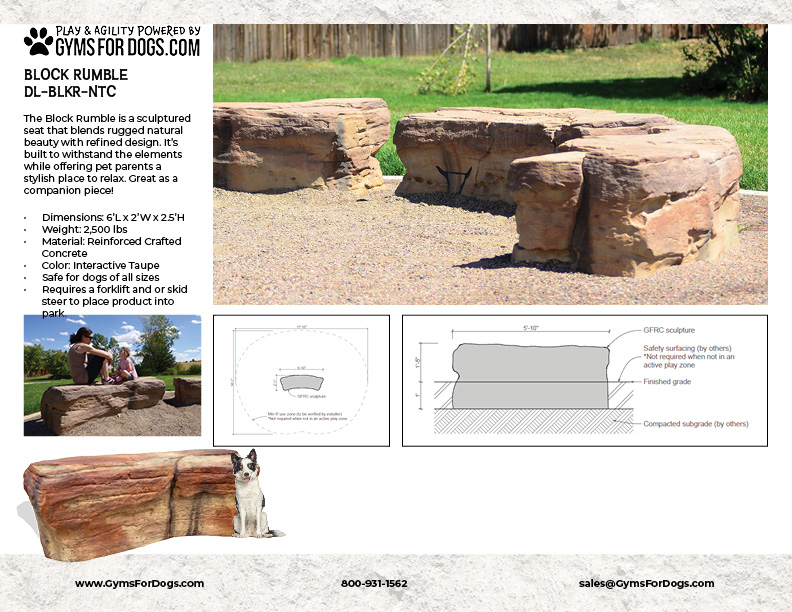 BlockRumble NaturalTheme GymsForDogs