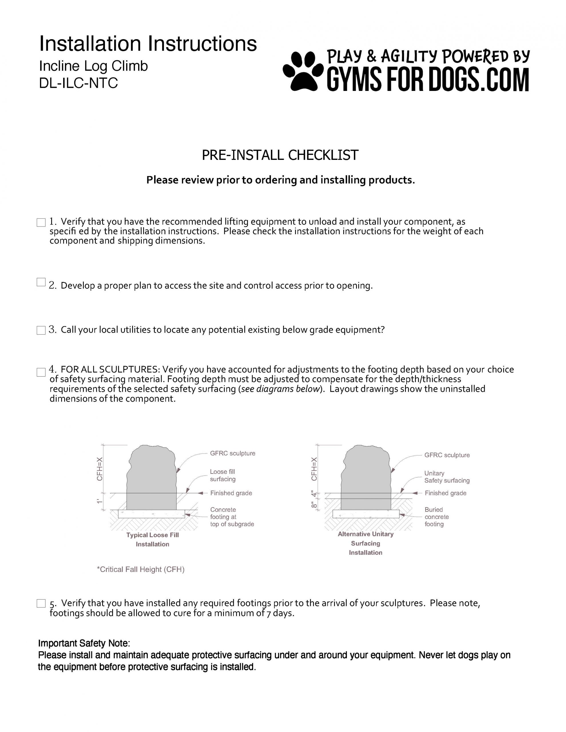 InclineLogClimb Install InteractivePlay GymsForDogs Page 2