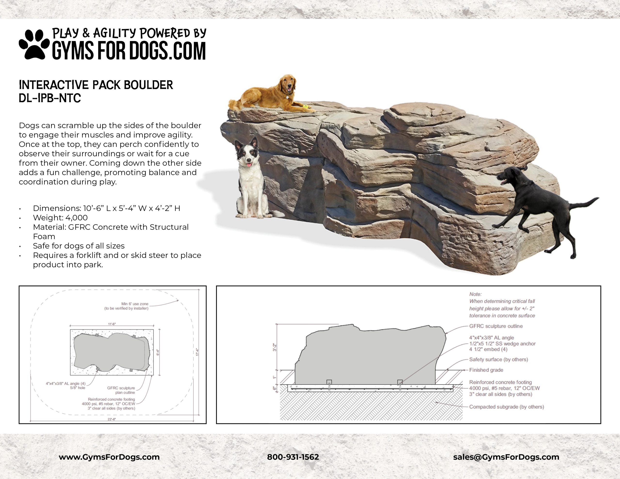 InteractivePackBoulder NaturalTheme GymsForDogs