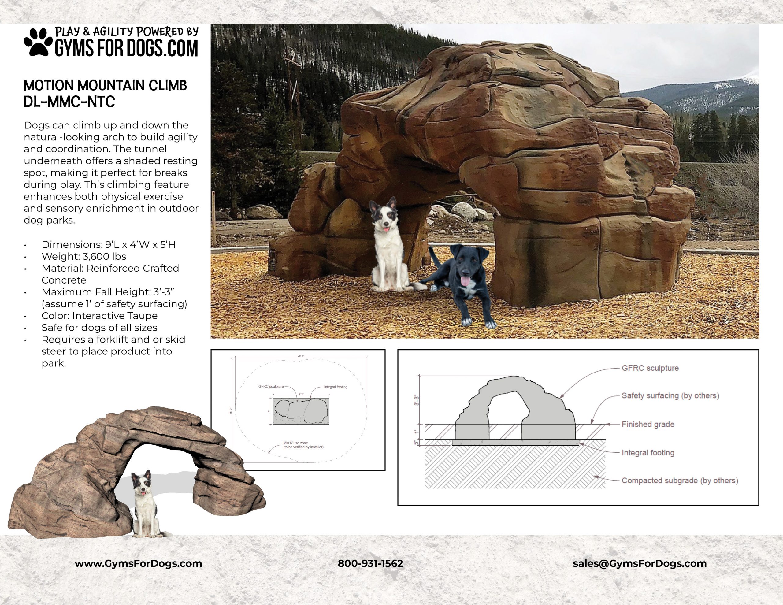 MiniArch NaturalTheme GymsForDogs
