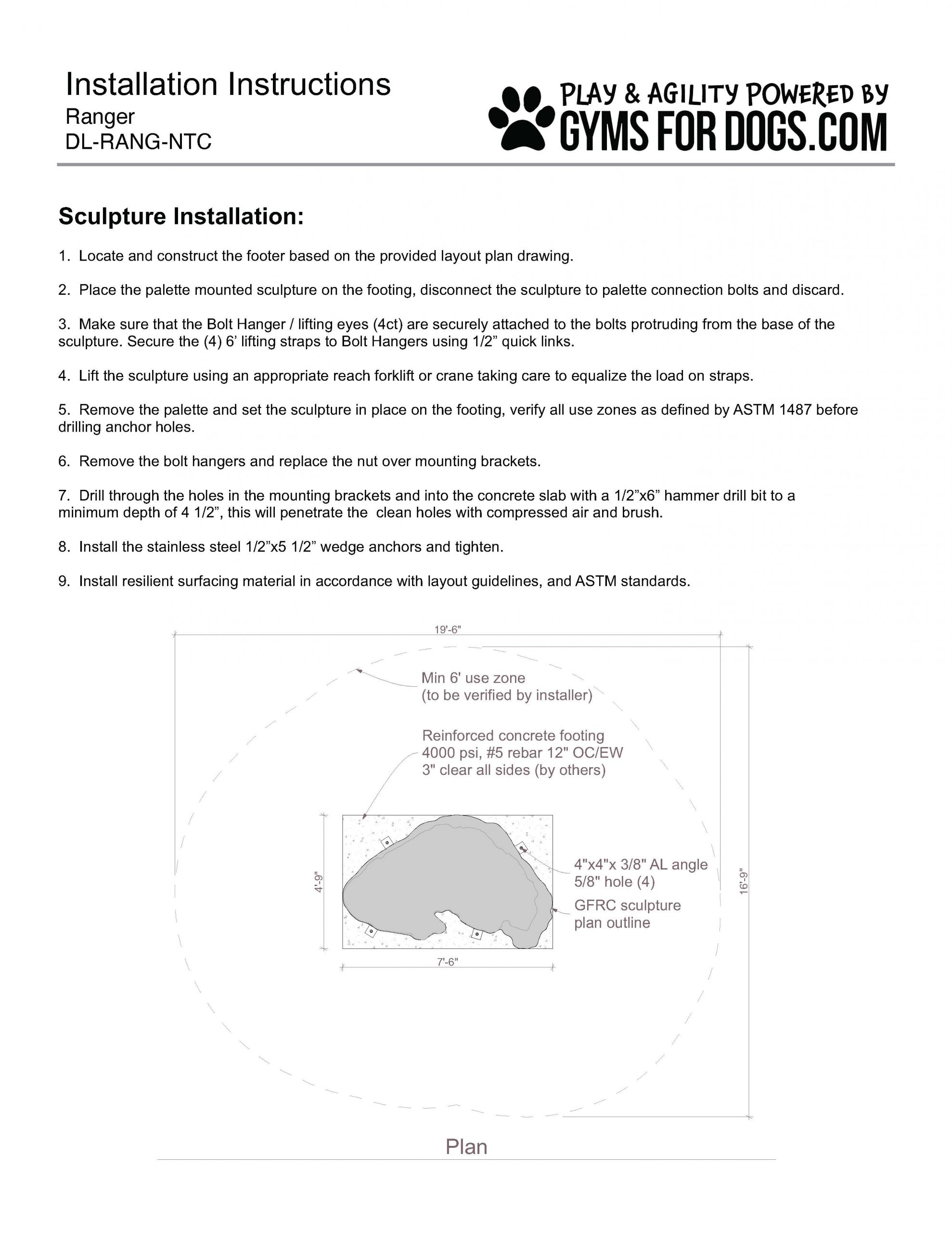 Ranger InteractivePlay Install GymsForDogs Page 3